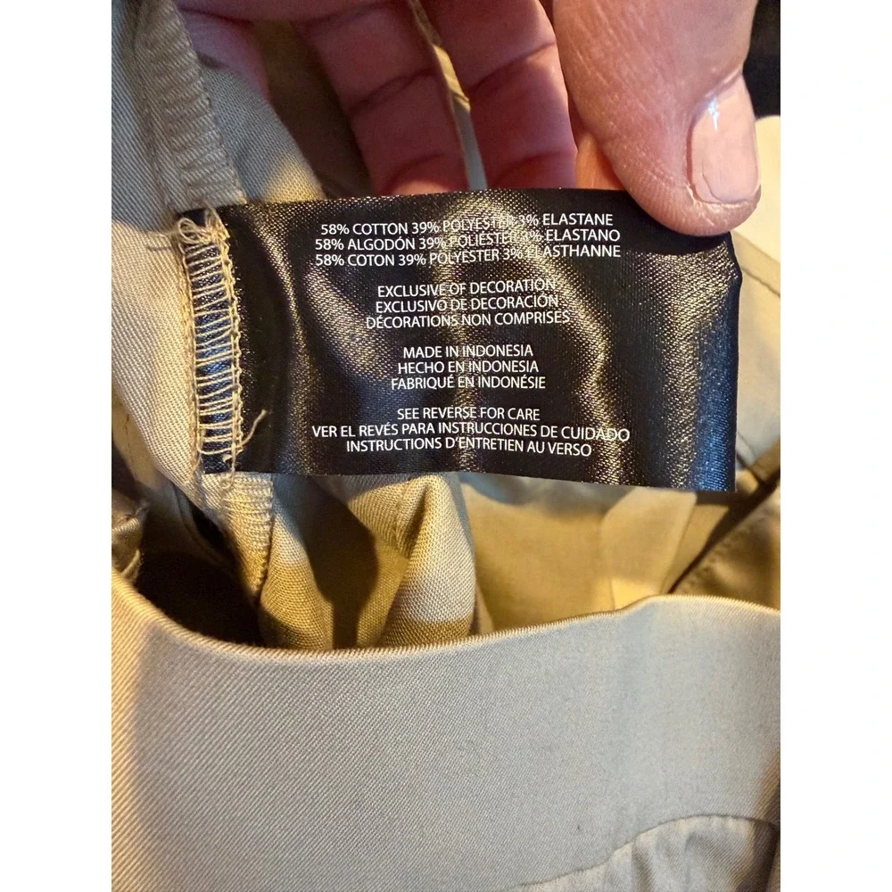 NWT Banana Republic Mens 38 Khaki Stretch Chino Shorts Quick Dry Preppy Classic‎